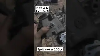 C-series 200cc Spek bledosan P:64 L:62 klep: 35-30mm #cseries #boreup #200cc #dragbike #hondagrand