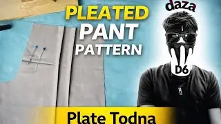 Pleated Pants Pattern Making | Box Pleated Trousers Cutting & Stitching in Hindi | Master Tailor Hub