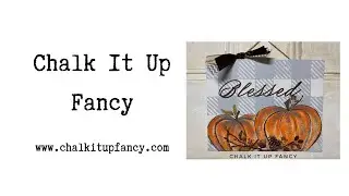DIY Easy  Painted Rustic Pumpkin