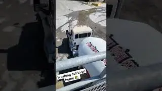 Washing out go home #concrete #concretework #work #concreteconstruction #pourconcrete #construction