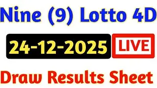 24/12/2025 Nine Lotto Results | 4d Result Today | 9 Lotto 4d Results | Today 4d Result Live