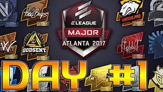 ELEAGUE Major 2017 - DAY #1 IN 32 MINUTES | CS:GO