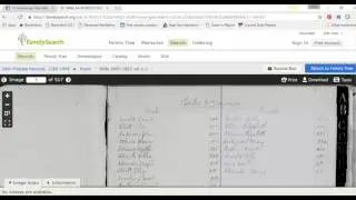 Finding Unindexed Records at FamilySearch
