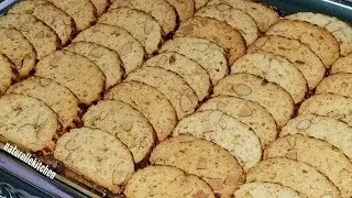 الفقاص البلدي باللوز و الزنجلان بدون تكسر لذيذ جدا هشيش وناجح 100 فالمئة