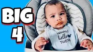 GRACO 7 in 1 High Chair unboxing, setup & Review| 4 Months old Trying baby food for the first time!