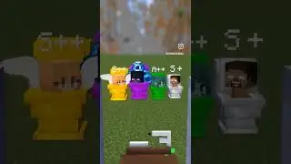 HELP To turn into Skibidi S class - Minecraft Animation Monster School VS Herobrine Alex & TV.