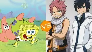 M.U.G.E.N SpongeBob & Patrick VS Natsu & Gray