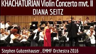 Khachaturian Violin Concerto Mvmt 2, Diana Seitz|| Pray for Ukraine and my family🇺🇦🙏🏻