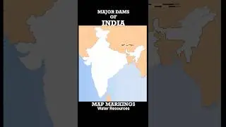 Map-Marking: Major Dams of India Part-1 #geography #waterresources #cbseboardexams2024