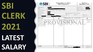 SBI CLERK 2021 NEW JOINEE SALARY SLIP(SEP, 2021)