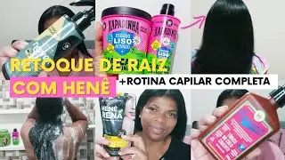 RETOQUE DE RAIZ COM HENÊ RENÁ MAIS TRATAMENTO COMPLETO/CABELO CRESPO 4C HENEZADO!