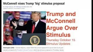 Trump and McConnell Fight Over Stimulus Amount