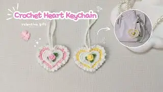 Heart Keychain Crochet Tutorial | Cute & Easy for Beginners