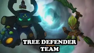 Skylanders Imaginators - Gnarly Tree Rex & Ambush GAMEPLAY - TREE DEFENDER TEAM