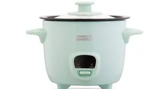 Dash Mini Rice Cooker Steamer with Removable Nonstick Pot, Keep Warm Function & Recipe Guide, 2 cups