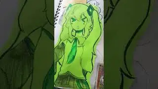 IM SO SRRY MIKU #art #emo #scene #drawing #vocaloid #hatsunemiku #shorts #short #shortvideo