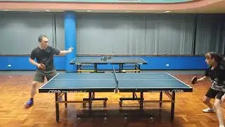 2024 western Sydney table tennis A2 Beverley Clackson (anti spin) vs Hondy Liu set 3