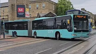 City Transport Bus 11101 X First York On YE1 Tram Realpacent From Cathedral To Middlewood