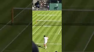 Longest rally between Carlos Alcarez & Fabio Fognini at Wimbledon 2025 🔥💨
