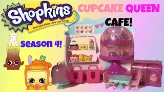 Shopkins Cupcake Queen Cafe Opening! Season 4 + EXCLUSIVE Silver Shopkins!