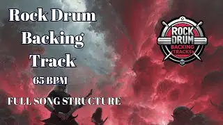 65 BPM Rock Drum Backing Track &ndash; Slow and Powerful Groove