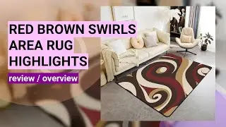 Review: Red Brown Swirls Area Rug - Stylish and Functional!