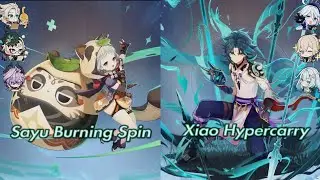 C6 Sayu & C0 Xiao. Spiral Abyss 6.2 | Genshin Impact Luna lll