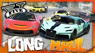 GTA 5 - Long Haul THROWBACK! Funny Moments w/ The Crew