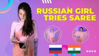 RUSSIAN GIRL WEARING SAREE FOR THE FIRST TIME | VLOG #17 @heyjane14