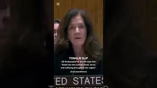 UN Ambassador Tongue Slipped in Live Speech. #iranisrael #worldwar #ww3 #breaking #UN #UnitedNations