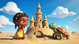 Minecraft Tiny Turtle Built a Sand Castle | Kids Songs & Nursery Rhymes