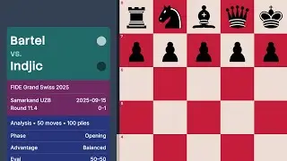 Bartel vs Indjic &mdash; FIDE Grand Swiss 2025 (Round 11.4)