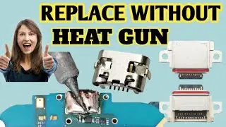 How to replacement charging pin|Charging usb jack Without Heat gun