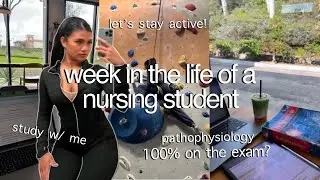 WEEK IN THE LIFE OF A NURSING STUDENT | west coast university, 100% on pathophysiology exam?