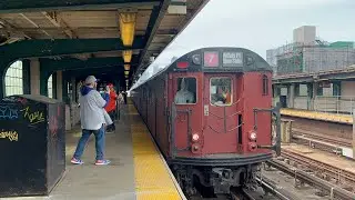 IRT Flushing Line: Manhattan and Flushing bound (7) Trains @ 46th Street (R33ML, R36ML, R36WF, R188)