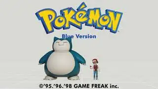 Pokemon Blue Intro and Title Screen Remake