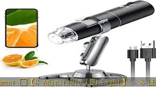Wireless Digital Microscope, Skybasic 50X-1000X Magnification WiFi Portable Handheld Microscopes wi