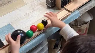 ビー玉ビーすけの大冒険エピソード4「黒玉王子の大冒険」のピタゴラ装置を作って遊んだよ！