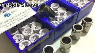 Cemented carbide sleeves mirror finished.