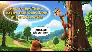 How to use 'That&rsquo;s easier said than done'