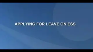 ESS Leave Application