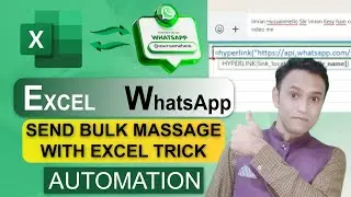Excel Hyperlink Se Personalized Bulk Whatsapp Massage kaisy Bhejain 2026 | Whatsapp Bulk Massages
