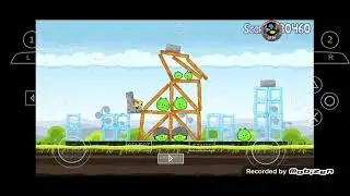 Zerando Angry Birds nas fases derrota os Porcos #angrybirds #psp #mobile #emulador