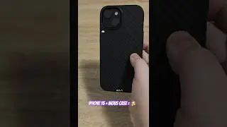 Iphone 15 in a Carbon Fibre Mous Case #protection #mous #mouscase #apple
