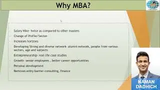 Why Pursue an MBA? | Naman Dadhich Shares Insights | DITF #mba #mbaaspirants #whymba #educational
