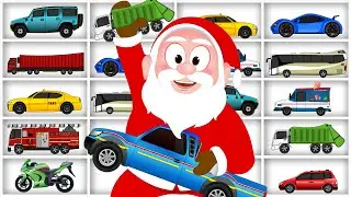 Learning Street Vehicles Names and Sounds for Children with SantaClaus