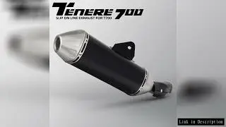 For Yamaha Tenere 700 T700 motorcycle muffler with Carbon Cover Connect Original motorcycle exhaust