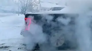 Straight Piped 6.7 Powerstroke ANGRY Cold Start -38 Degree Windchill