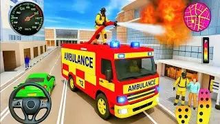 Firefighter Rescue Simulator 2025 | Realistic City Ambulance & Fire Truck Emergency 4K Gameplay
