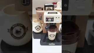 [🎁toy asmr🎁] Mini Kitchen Coffee Machine ASMR Satisfying Review Toys | Toy Unboxing #asmr #toys